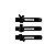 Conjunto de Clipe Prendedor Coelho All Black - Allmini - Imagem 1