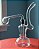 Oil Bong Lamparina Com Downstem Domeless De 8cm Altura 15cm - Imagem 1