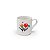 Xícara Café Canequinha Lisa Branca Decorada Flor 60 ml - Imagem 3