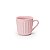 Caneca Canelada Rosa 150 ml - Imagem 1