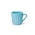 Caneca Canelada Azul 150 ml - Imagem 1