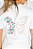 T-shirt Bordada Ramo de Flores e Borboleta - Imagem 5