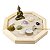 Jardim Zen Completo Buda Feng Shui Madeira Octagonal 18 cm - Imagem 1