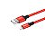CABO 1M IPHONE - HOCO X14 - VERMELHO - Imagem 1