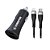 KIT CARREGADOR VEICULAR POWER DUO CABO USB C P/ LIGHTNING CV209CL - Imagem 2