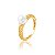 ANEL FILIGRANA TUBULAR EM OURO 18K COM PÉROLA 6,5MM - Imagem 1