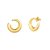 BRINCO DE OURO 18K ARGOLA FRONTAL BR 22799 - Imagem 1