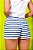 BERMUDA FEMININA - LISTRADA AZUL HORIZONTAL - Imagem 3