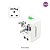 Adaptador Universal Tomada Para Viagem Padrão Internacional - Imagem 3