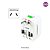 Adaptador Universal Tomada Para Viagem Padrão Internacional - Imagem 5