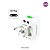 Adaptador Universal Tomada Para Viagem Padrão Internacional - Imagem 7