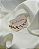 Brinco Ear Cuff corações banhado em ouro 18k - Imagem 1
