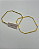 Bracelete Design Aro Quadrado Liso banhado em ouro 18k - Imagem 3