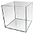 Aquário cubo 40x40x40 64 Litros vidro 6mm Silicone Preto e EVA Plantado Ou Nano - Imagem 1
