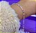 Pulseira rivieira color fina banhada a prata - Imagem 2