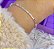 Pulseira rivieira color fina banhada a prata - Imagem 1