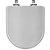 Tampa de Vaso Sanitário Laqueado Soft Close Montezzi Cinza Claro para vaso Belize - Imagem 1