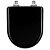 Tampa de Vaso Sanitário Laqueado Soft Close Link Ébano (Preto) para vaso Deca - Imagem 1