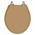 Tampa de Vaso Sanitário Laqueado Soft Close Ravena Bege Castor para vaso Deca - Imagem 1