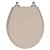 Tampa de Vaso Sanitário Laqueado Soft Close Ravena Bege Saara para vaso Deca - Imagem 1