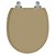 Tampa de Vaso Sanitário Laqueado Soft Close Village Bege Castor para vaso Deca - Imagem 1