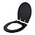 Tampa de Vaso Sanitário Laqueado Soft Close Windsor Ébano (Preto) para vaso Deca - Imagem 2