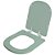 Tampa de Vaso Sanitário Laqueado Soft Close Flox Verde Claro para vaso Fiori - Imagem 2