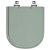 Tampa de Vaso Sanitário Laqueado Soft Close Square Verde Claro para vaso Sanitex - Imagem 1