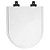 Tampa de Vaso Sanitário Laqueado Soft Close Link/LK Branco para vaso Deca com Ferragem Preta - Imagem 1