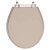 Tampa de Vaso Sanitário Laqueado Ravena Bege Saara para vaso Deca - Imagem 1