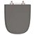 Tampa de Vaso Sanitário Laqueado Ibiza Ambar (Cinza Escuro) para vaso Incepa - Imagem 1