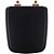Tampa de Vaso Sanitário Poliéster Soft Close Boss Matte Black (Preto Fosco) para vaso Incepa com Ferragem Rose Gold - Imagem 1