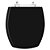 Tampa de Vaso Sanitário Poliéster Thema Preto para vaso Incepa - Imagem 1