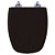 Tampa de Vaso Sanitário Laqueado Soft Close Monte Carlo Preto para vaso Deca - Imagem 1