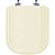 Tampa de Vaso Sanitário Laqueado Soft Close Quadra Creme (Bege) para vaso Deca - Imagem 1