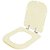 Tampa de Vaso Sanitário Laqueado Soft Close Quadra Creme (Bege) para vaso Deca - Imagem 2