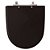 Tampa de Vaso Sanitário Laqueado Mondiale Preto para vaso Celite - Imagem 1