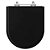 Tampa de Vaso Sanitário Laqueado Riviera Plus Preto para vaso Celite - Imagem 1