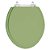 Tampa de Vaso Sanitário Laqueado Oval Verde Malva para vaso Deca - Imagem 1