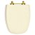 Tampa de Vaso Sanitário Laqueado Monte Carlo Creme para vaso Deca Com Ferragem Dourada - Imagem 1