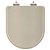 Tampa de Vaso Sanitário Poliéster Soft Close Carrara Bege Saara para vaso Deca - Imagem 1