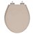 Tampa de Vaso Sanitário Poliéster Soft Close Ravena Bege Saara para vaso Deca - Imagem 1
