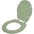 Tampa de Vaso Sanitário Poliéster Soft Close Ravena Verde Malva para vaso Deca - Imagem 2