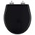 Tampa de Vaso Sanitário Poliéster Soft Close Windsor Ebano (Preto) para vaso Deca - Imagem 1