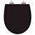 Tampa de Vaso Sanitário Poliéster Soft Close Polo Preto para vaso Hervy - Imagem 6