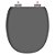 Tampa de Vaso Sanitário Poliéster Soft Close Ascot Quartzo (Cinza Escuro) para vaso Ideal Standard - Imagem 1