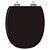 Tampa de Vaso Sanitário Poliéster Soft Close Ascot Preto para vaso Ideal Standard - Imagem 1
