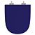 Tampa de Vaso Sanitário Poliéster Soft Close Ezedra Azul Cobalto para vaso Ideal Standard - Imagem 1