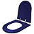 Tampa de Vaso Sanitário Poliéster Soft Close Ezedra Azul Cobalto para vaso Ideal Standard - Imagem 2