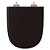 Tampa de Vaso Sanitário Poliéster Soft Close Ezedra Preto para vaso Ideal Standard - Imagem 1